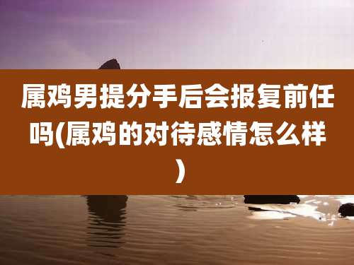 属鸡男提分手后会报复前任吗(属鸡的对待感情怎么样)