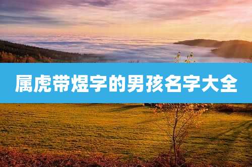 属虎带煜字的男孩名字大全