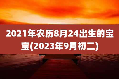 2021年农历8月24出生的宝宝(2023年9月初二)