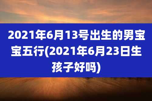 2021年6月13号出生的男宝宝五行(2021年6月23日生孩子好吗)