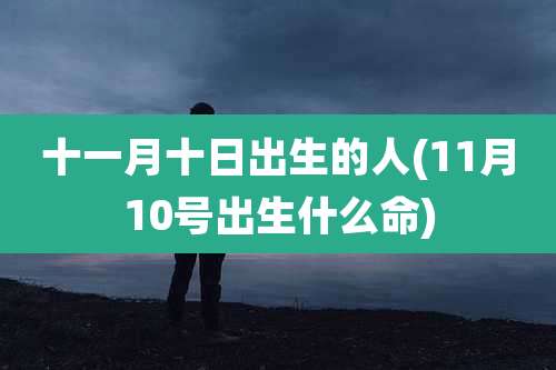 十一月十日出生的人(11月10号出生什么命)