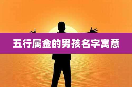 五行属金的男孩名字寓意