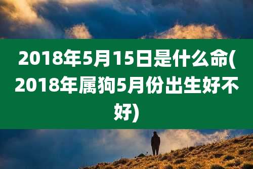 2018年5月15日是什么命(2018年属狗5月份出生好不好)