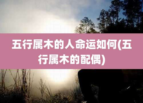 五行属木的人命运如何(五行属木的配偶)