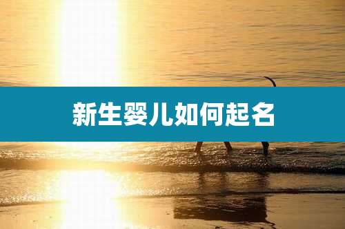 新生婴儿如何起名