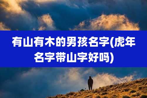 有山有木的男孩名字(虎年名字带山字好吗)