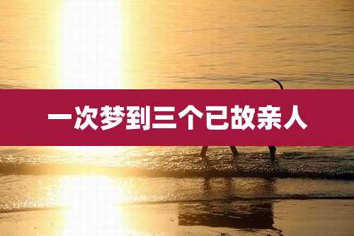 一次梦到三个已故亲人