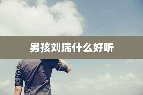 男孩刘瑞什么好听