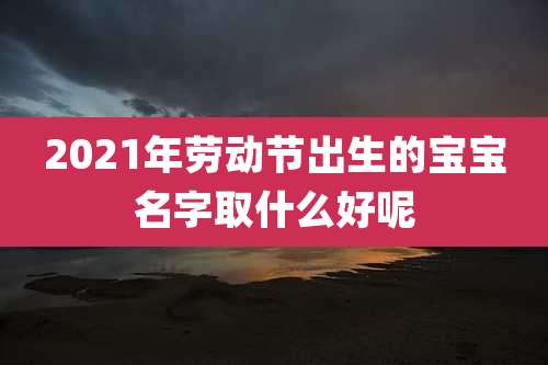 2021年劳动节出生的宝宝名字取什么好呢
