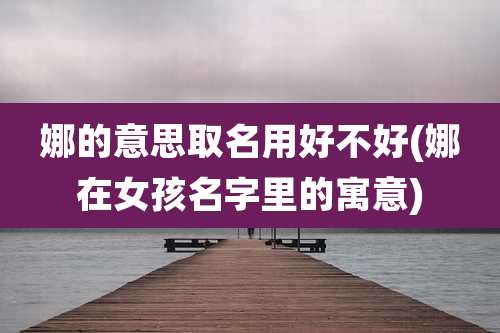 娜的意思取名用好不好(娜在女孩名字里的寓意)