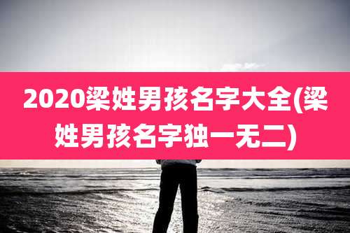 2020梁姓男孩名字大全(梁姓男孩名字独一无二)