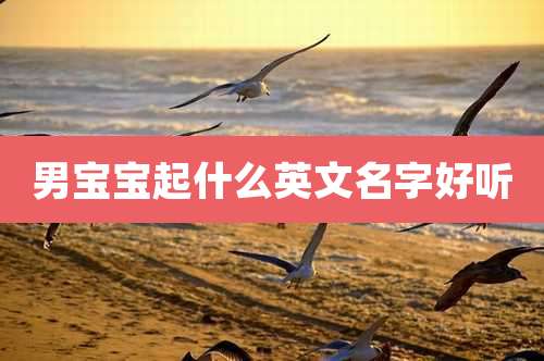 男宝宝起什么英文名字好听