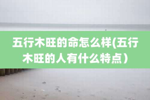 五行木旺的命怎么样(五行木旺的人有什么特点）