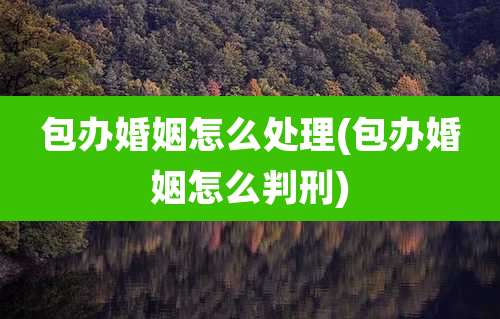 包办婚姻怎么处理(包办婚姻怎么判刑)