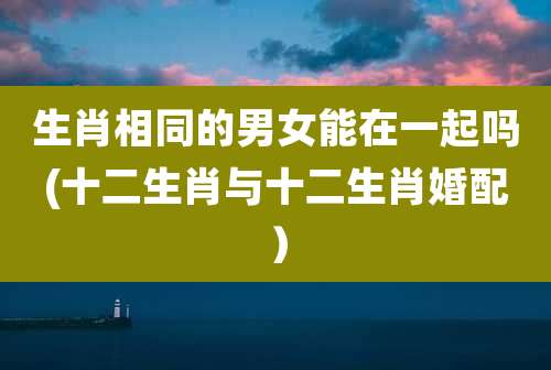 生肖相同的男女能在一起吗(十二生肖与十二生肖婚配）