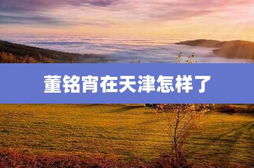 董铭宵在天津怎样了