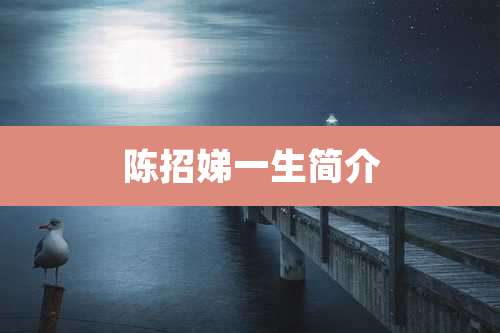 陈招娣一生简介