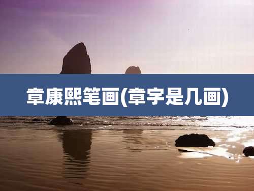 章康熙笔画(章字是几画)