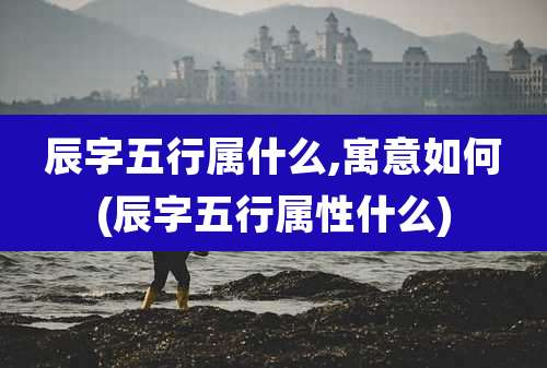 辰字五行属什么,寓意如何(辰字五行属性什么)