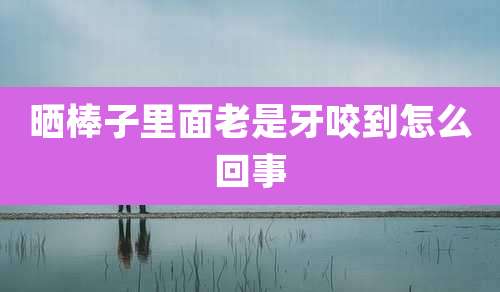 晒棒子里面老是牙咬到怎么回事