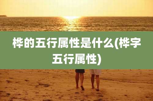 桦的五行属性是什么(桦字五行属性)