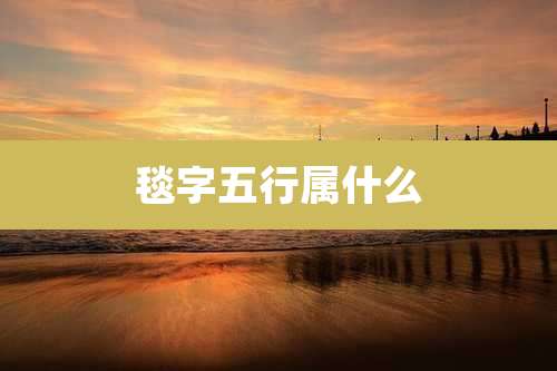 毯字五行属什么