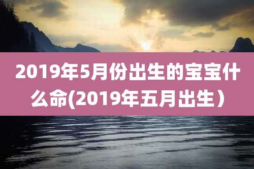 2019年5月份出生的宝宝什么命(2019年五月出生）