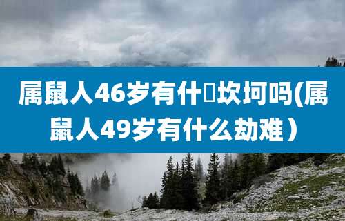 属鼠人46岁有什麼坎坷吗(属鼠人49岁有什么劫难）