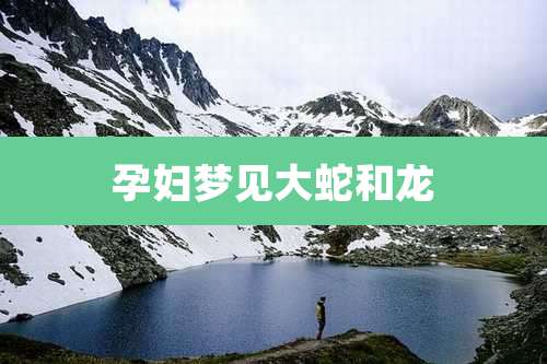 孕妇梦见大蛇和龙