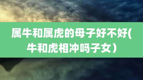属牛和属虎的母子好不好(牛和虎相冲吗子女）