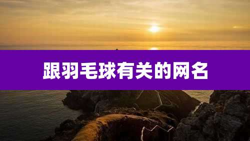 跟羽毛球有关的网名