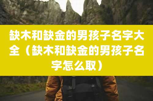 缺木和缺金的男孩子名字大全（缺木和缺金的男孩子名字怎么取）