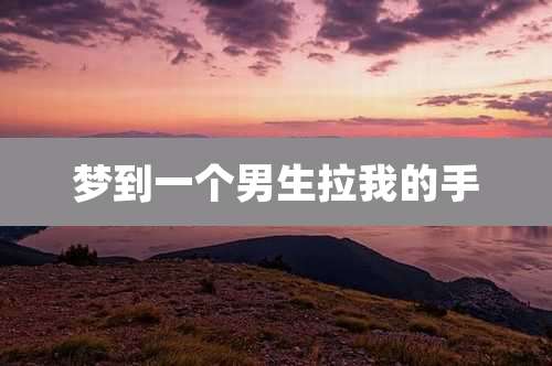 梦到一个男生拉我的手