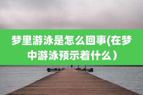 梦里游泳是怎么回事(在梦中游泳预示着什么)