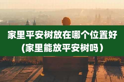 家里平安树放在哪个位置好(家里能放平安树吗)