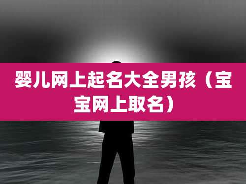婴儿网上起名大全男孩（宝宝网上取名）