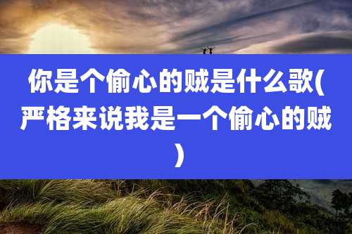 你是个偷心的贼是什么歌(严格来说我是一个偷心的贼）