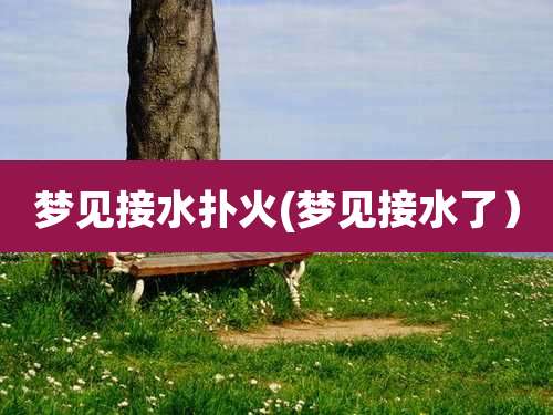 梦见接水扑火(梦见接水了)