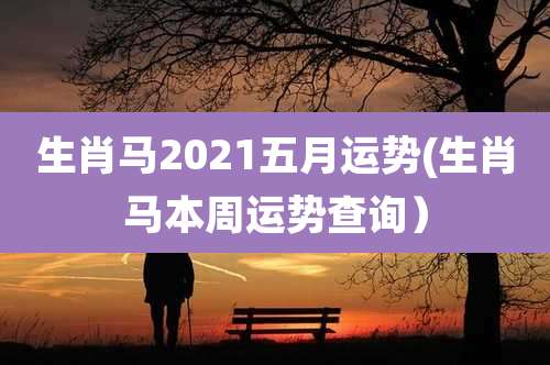 生肖马2021五月运势(生肖马本周运势查询）