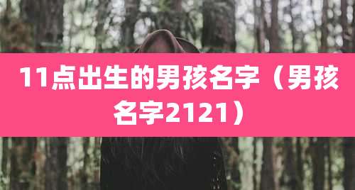 11点出生的男孩名字（男孩名字2121）