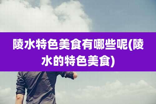 陵水特色美食有哪些呢(陵水的特色美食)