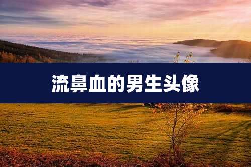 流鼻血的男生头像