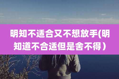 明知不适合又不想放手(明知道不合适但是舍不得）