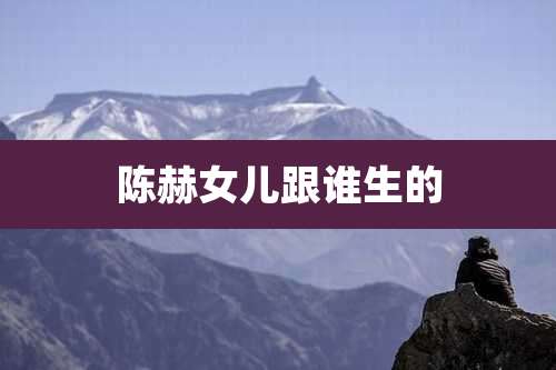 陈赫女儿跟谁生的