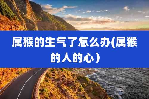 属猴的生气了怎么办(属猴的人的心）