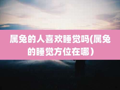 属兔的人喜欢睡觉吗(属兔的睡觉方位在哪)