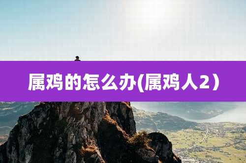 属鸡的怎么办(属鸡人2)