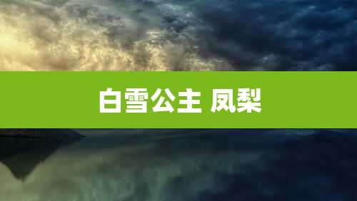 白雪公主 凤梨