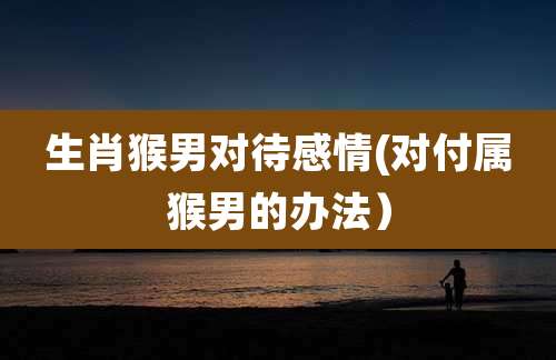 生肖猴男对待感情(对付属猴男的办法)