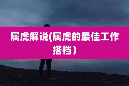 属虎解说(属虎的最佳工作搭档）